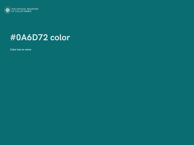 #0A6D72 color image