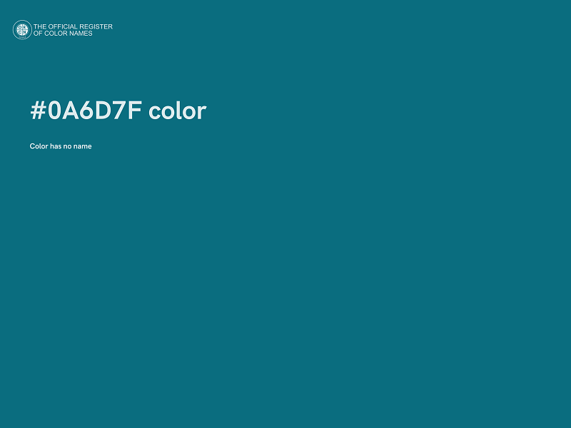 #0A6D7F color image