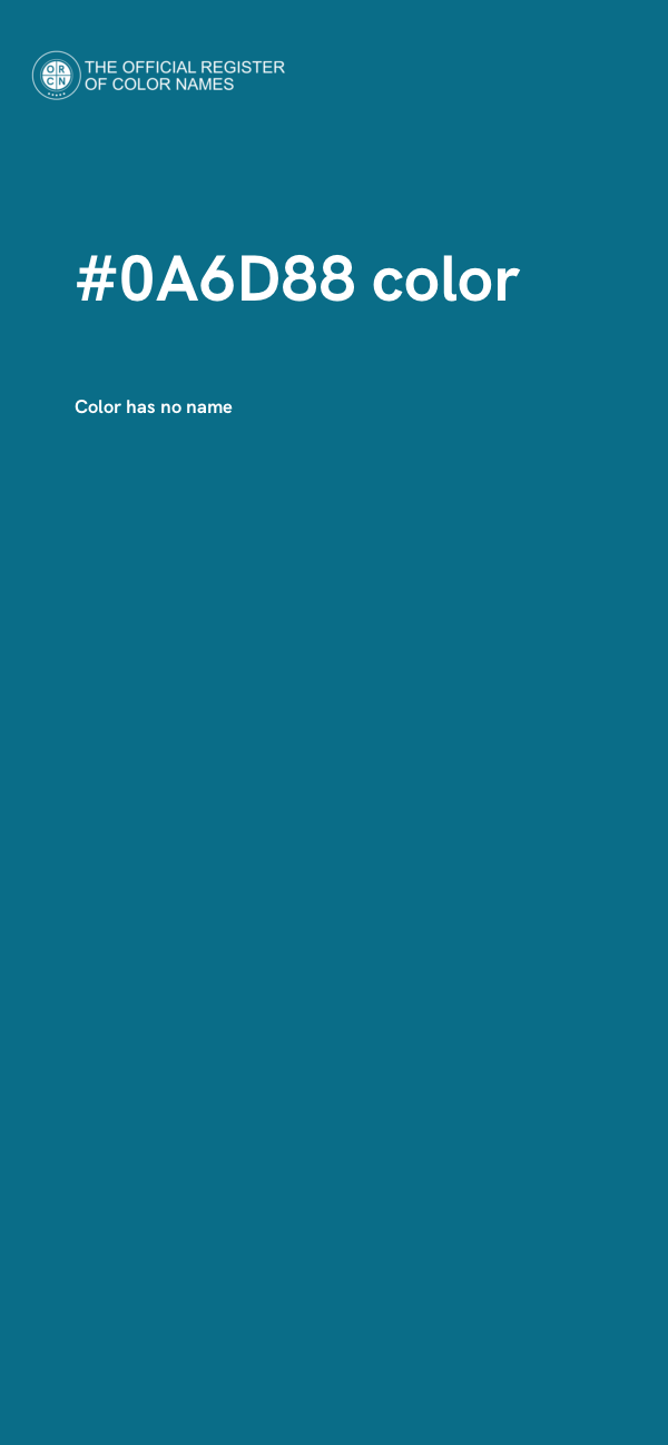 #0A6D88 color image