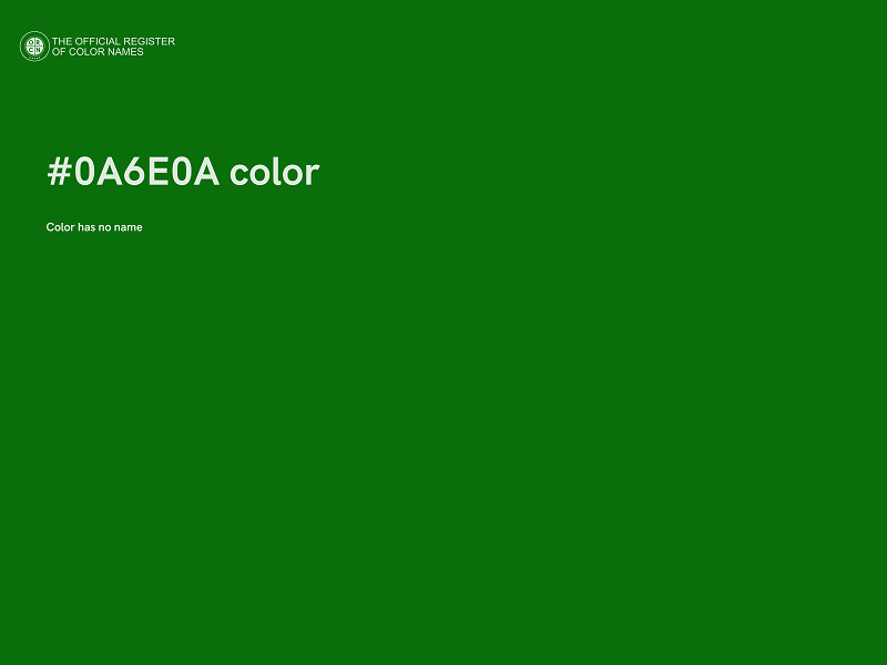 #0A6E0A color image