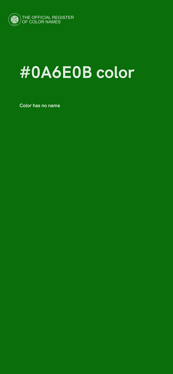#0A6E0B color image