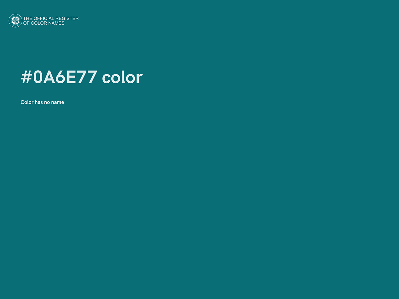 #0A6E77 color image