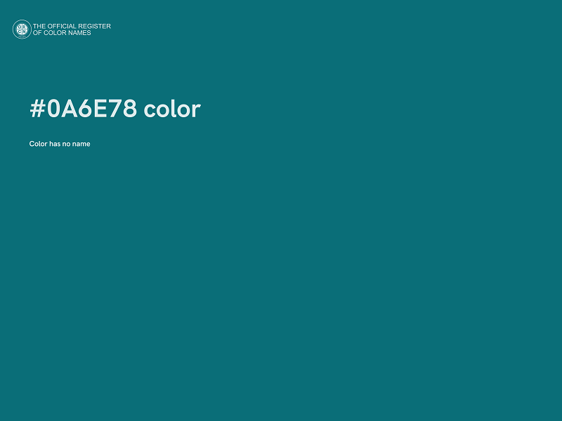 #0A6E78 color image