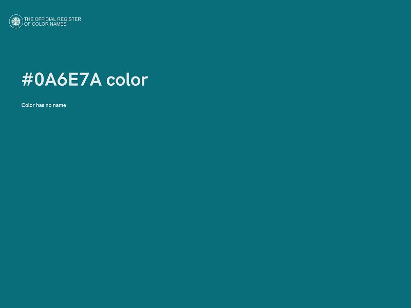 #0A6E7A color image