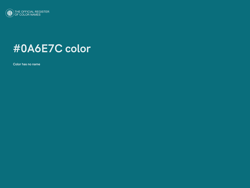 #0A6E7C color image