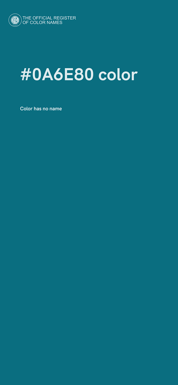 #0A6E80 color image