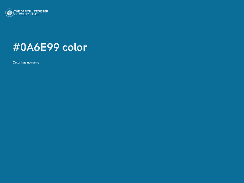 #0A6E99 color image