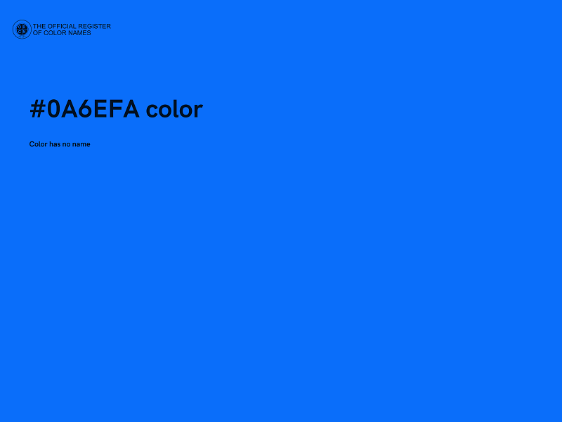 #0A6EFA color image