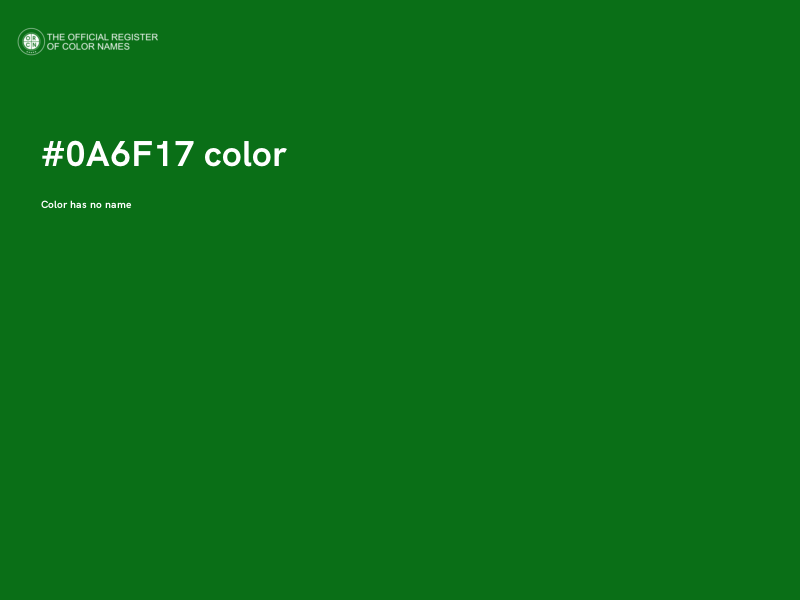 #0A6F17 color image