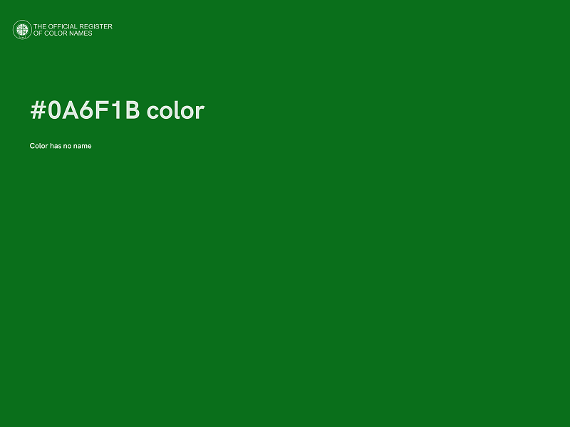 #0A6F1B color image