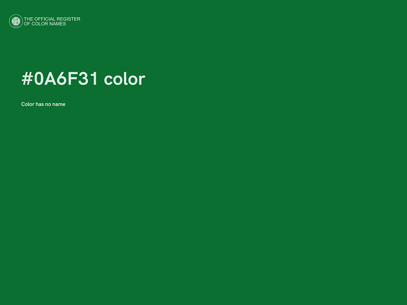 #0A6F31 color image