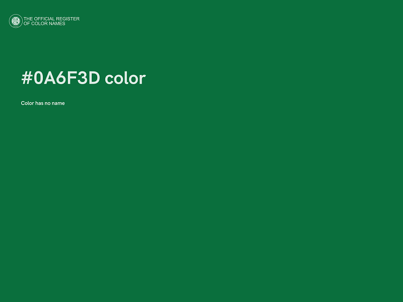 #0A6F3D color image