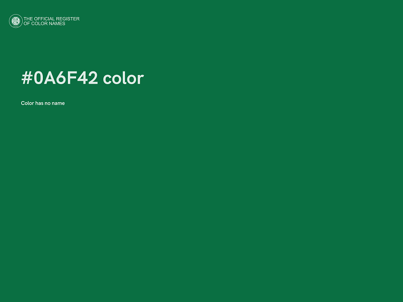 #0A6F42 color image