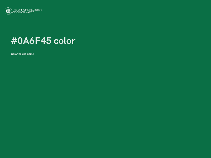 #0A6F45 color image