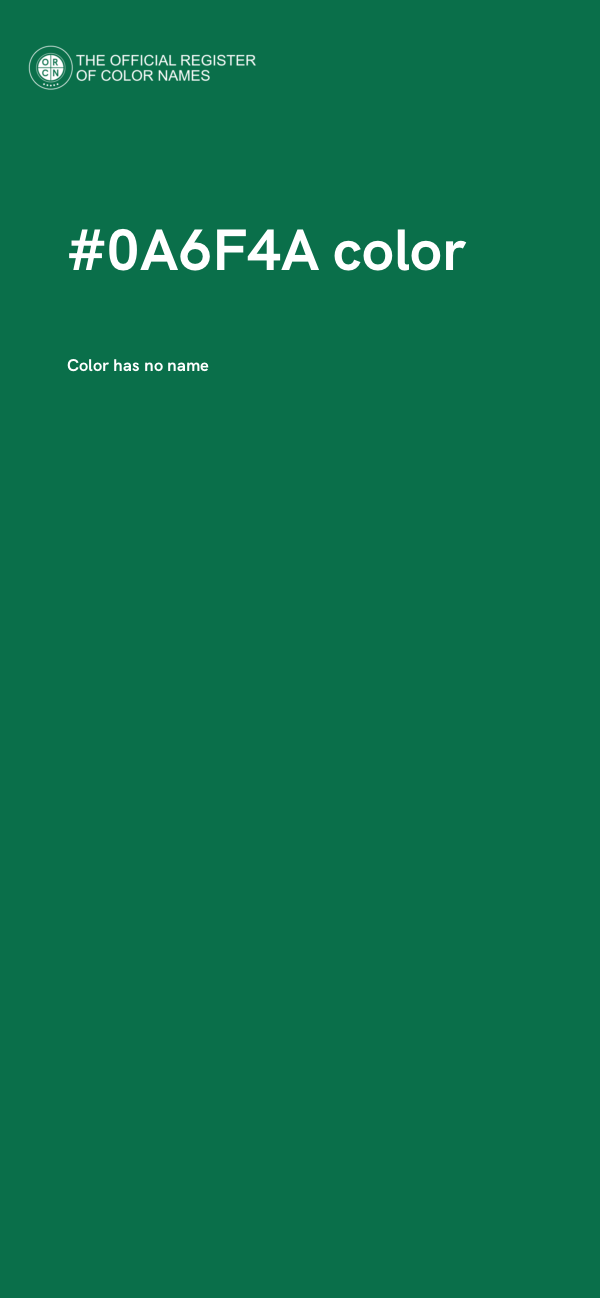 #0A6F4A color image