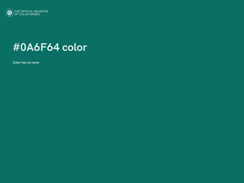 #0A6F64 color image