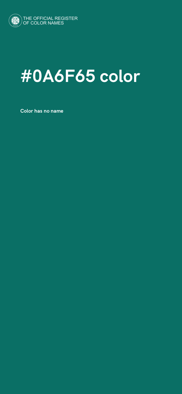 #0A6F65 color image