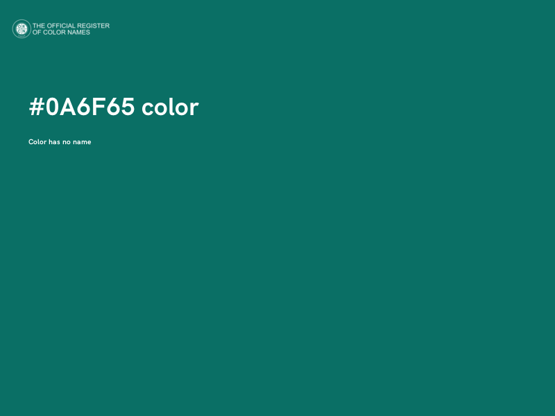 #0A6F65 color image