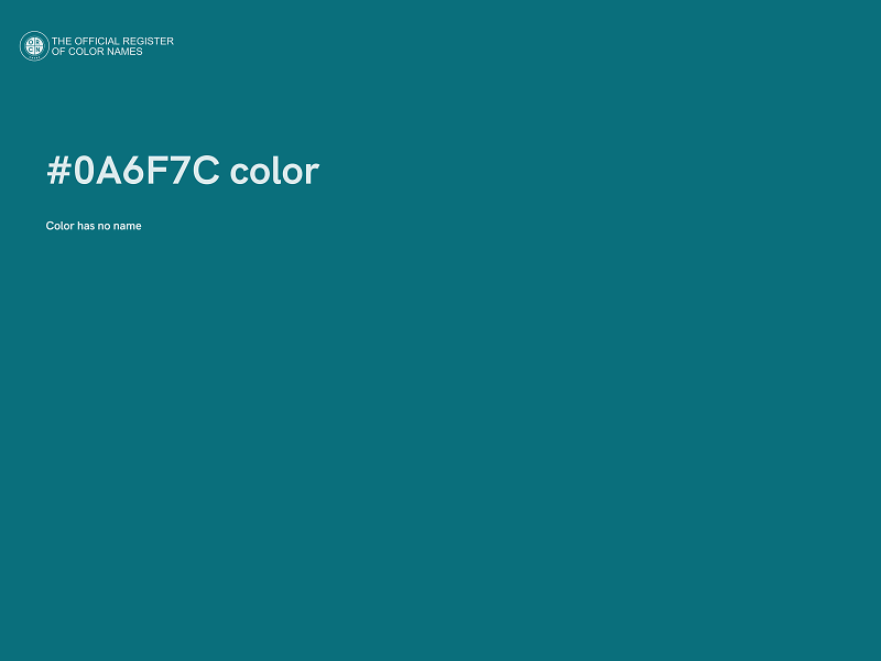 #0A6F7C color image