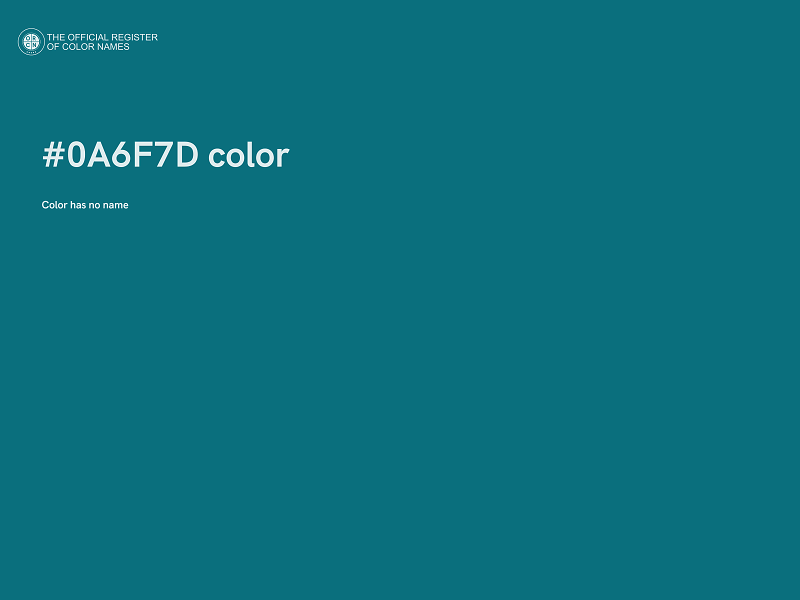 #0A6F7D color image