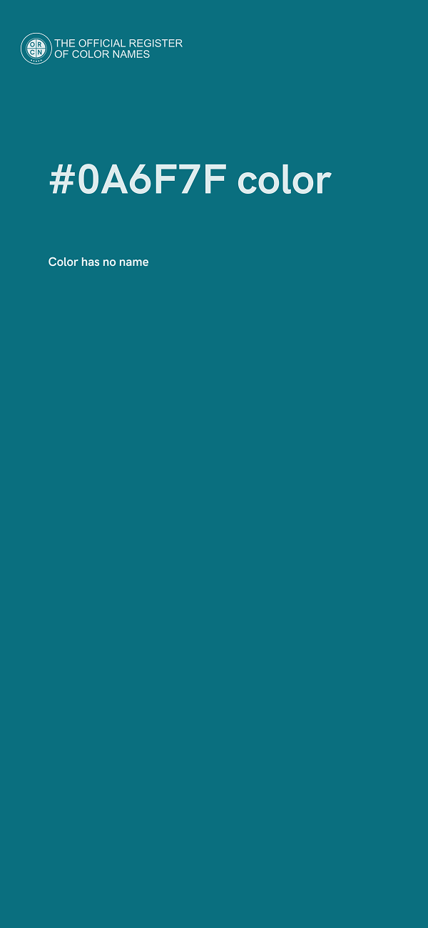#0A6F7F color image