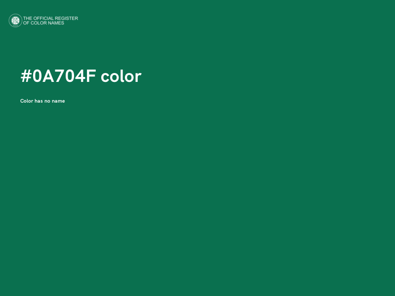 #0A704F color image