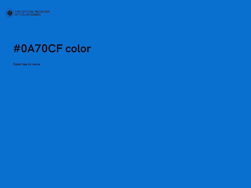 #0A70CF color image