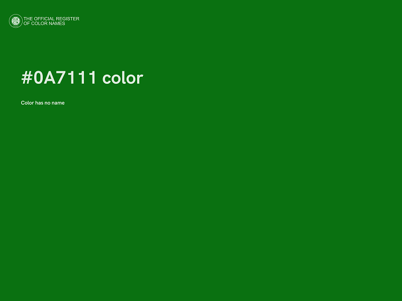 #0A7111 color image