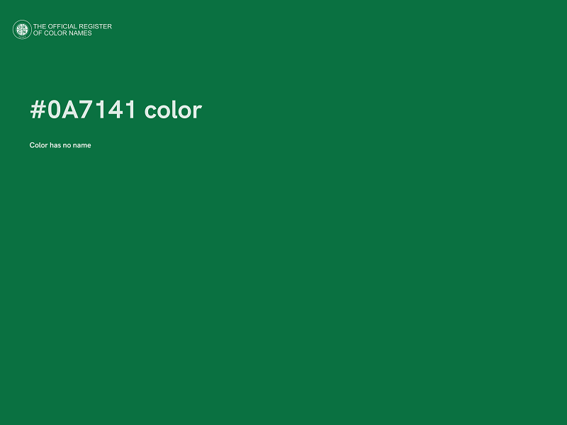 #0A7141 color image