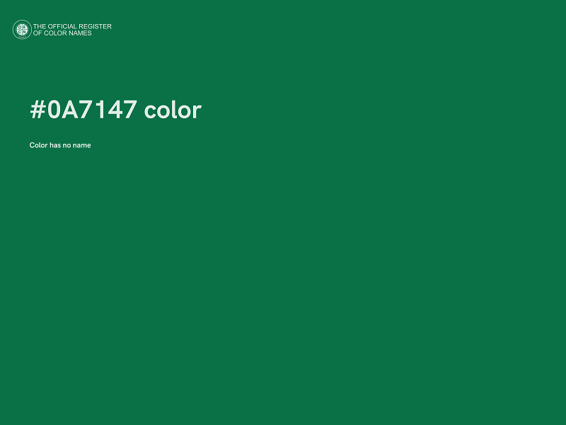 #0A7147 color image