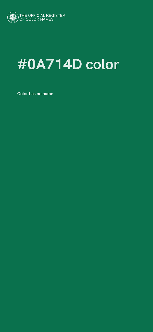 #0A714D color image