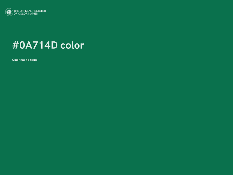 #0A714D color image