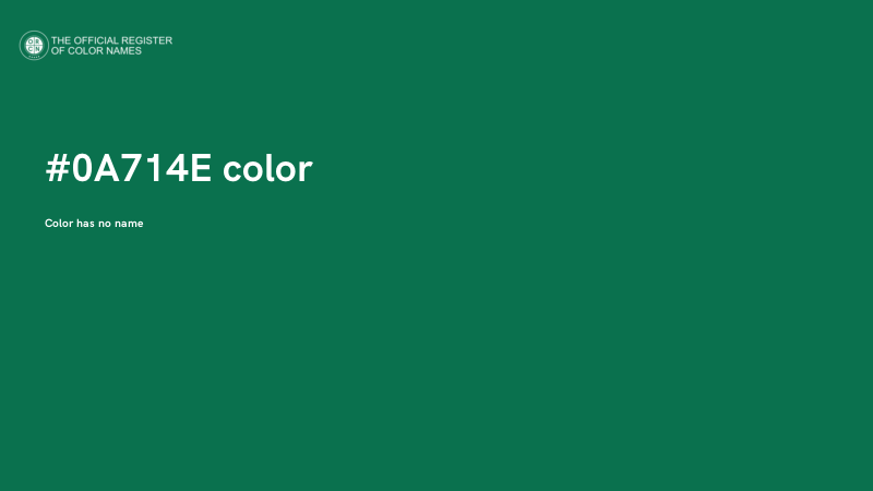 #0A714E color image
