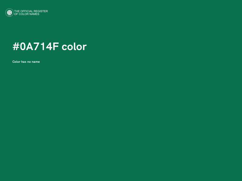 #0A714F color image