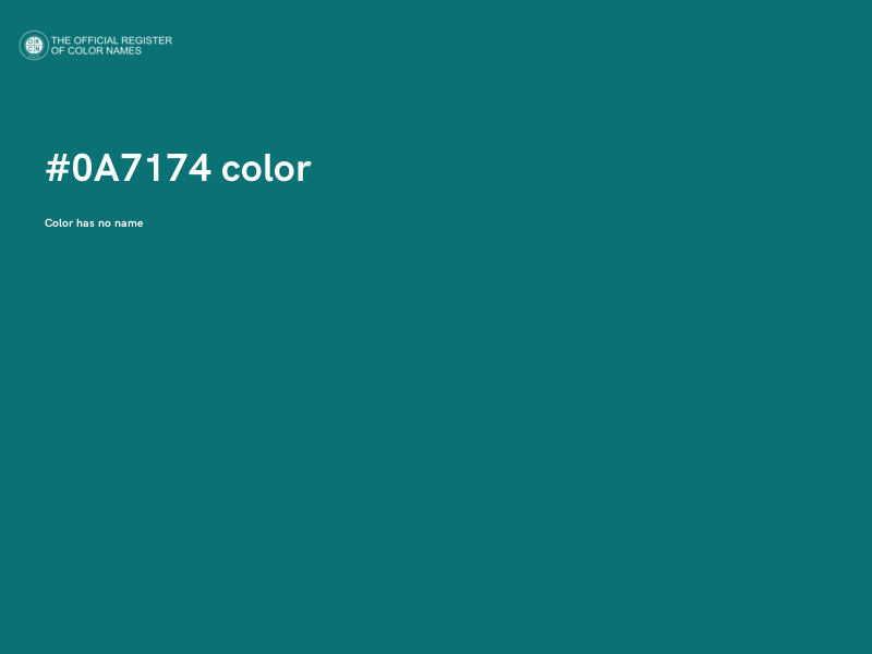 #0A7174 color image