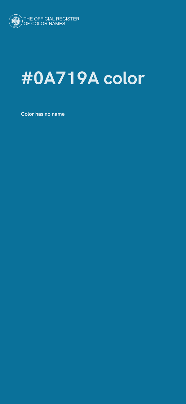 #0A719A color image