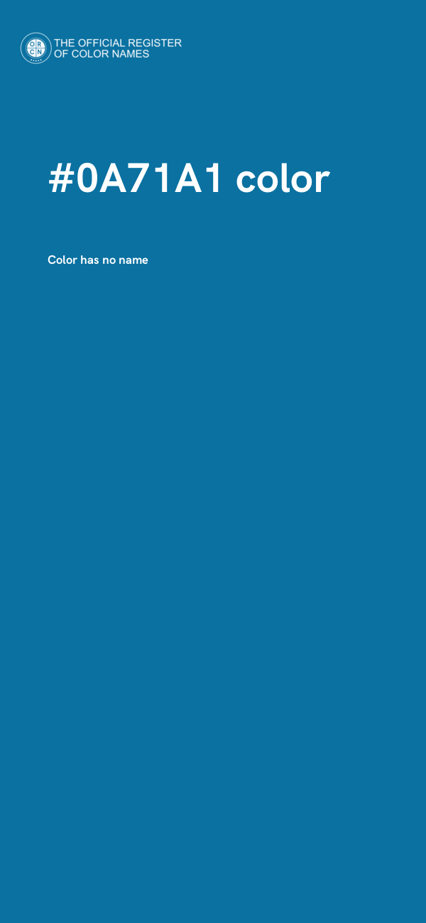 #0A71A1 color image