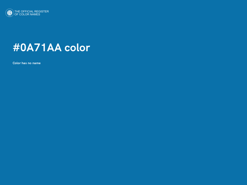 #0A71AA color image