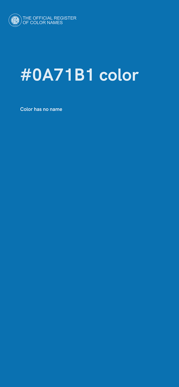 #0A71B1 color image
