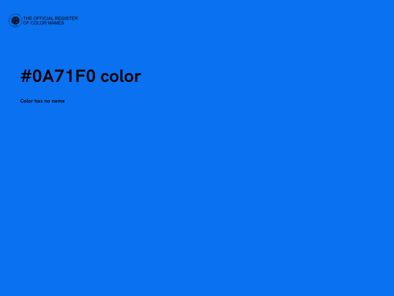 #0A71F0 color image