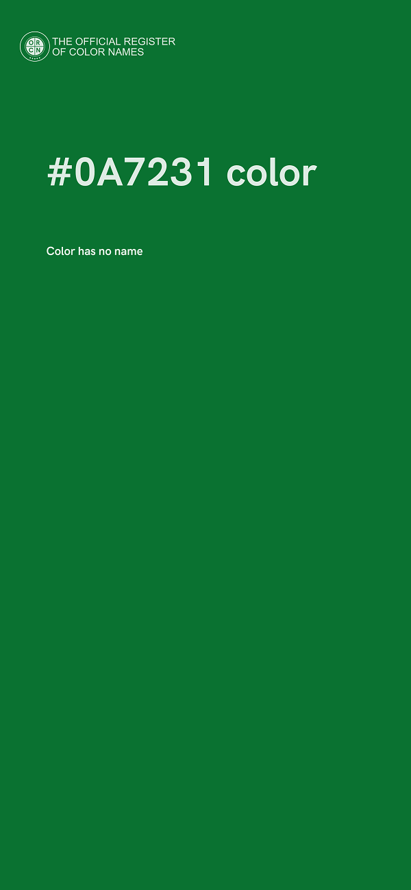 #0A7231 color image