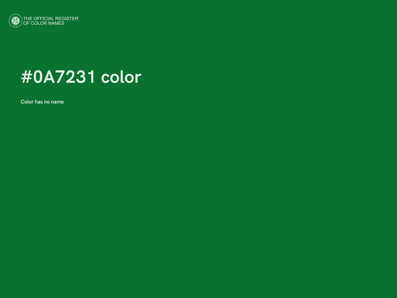 #0A7231 color image