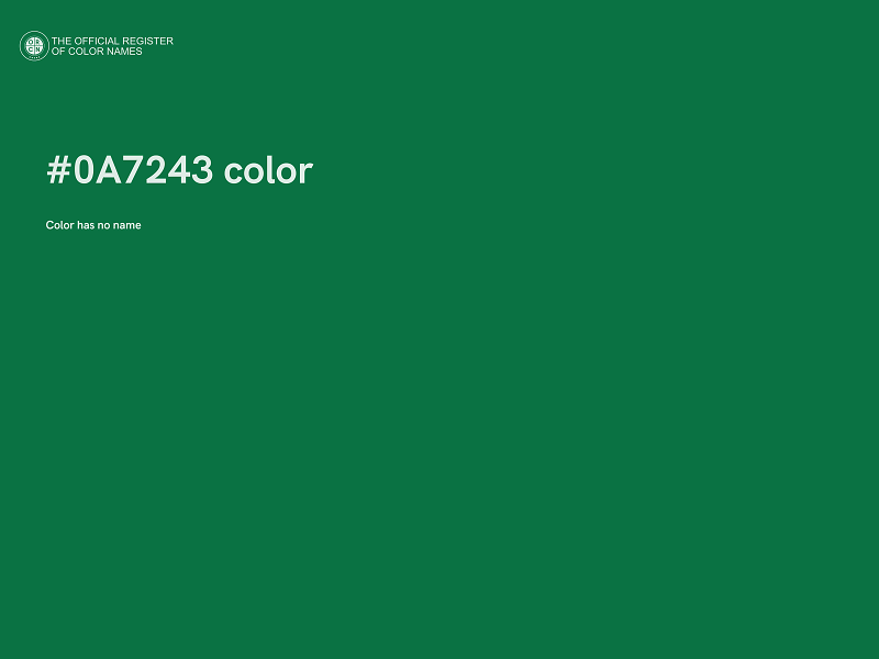 #0A7243 color image
