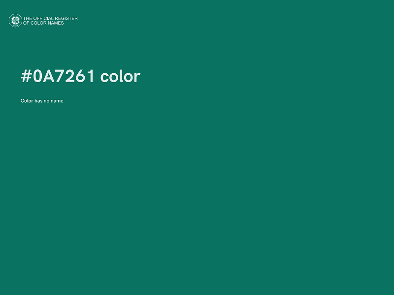 #0A7261 color image
