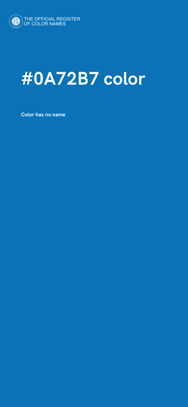 #0A72B7 color image