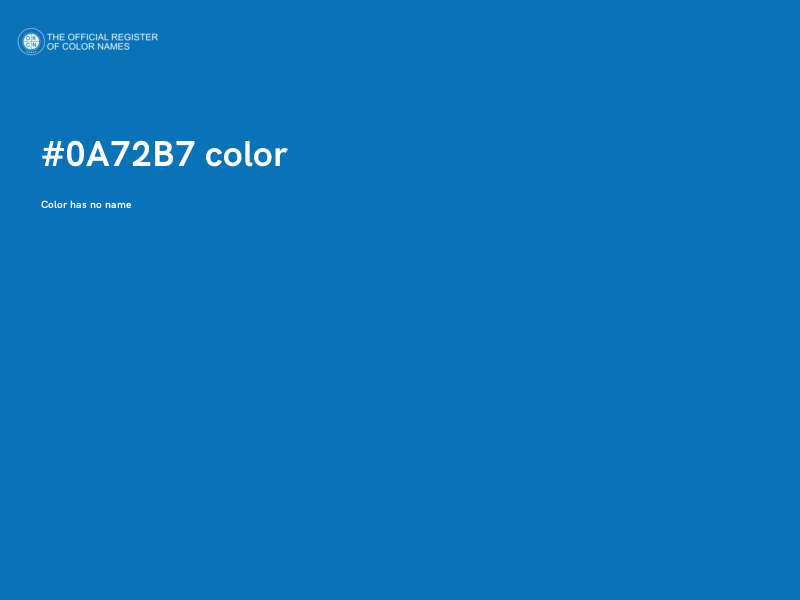 #0A72B7 color image