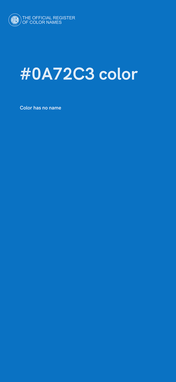 #0A72C3 color image