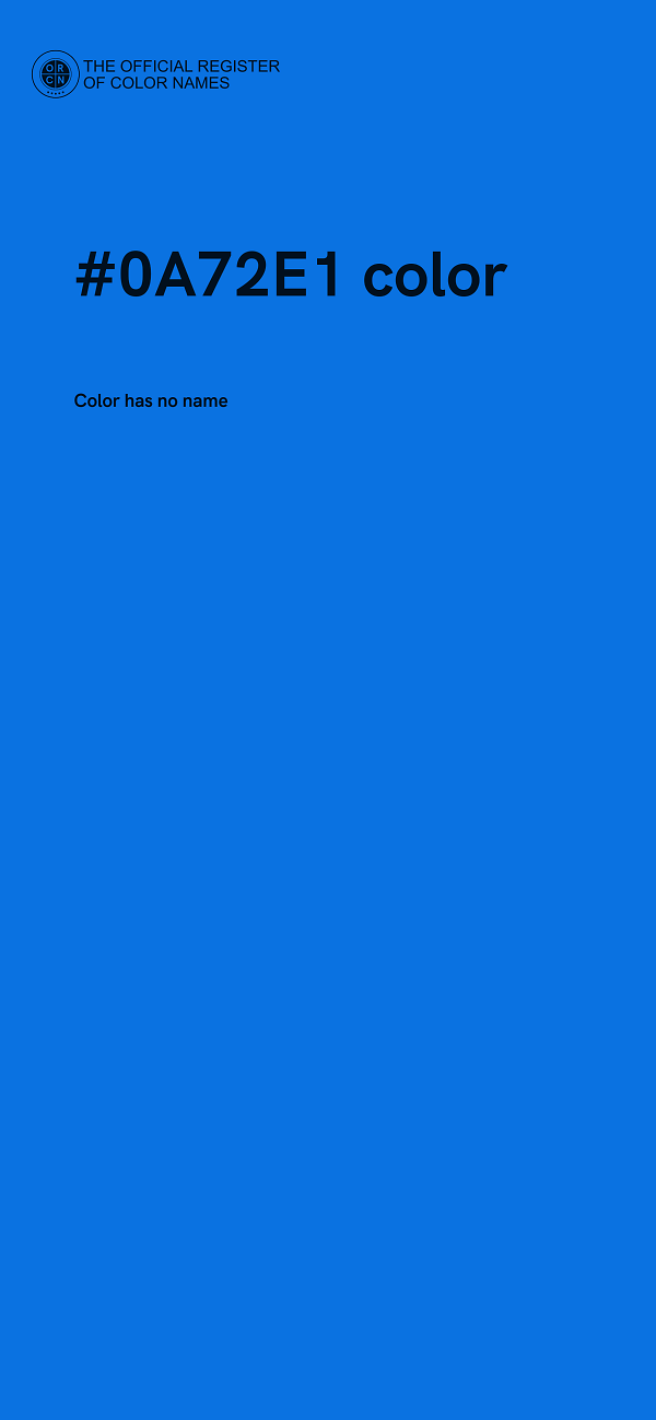 #0A72E1 color image