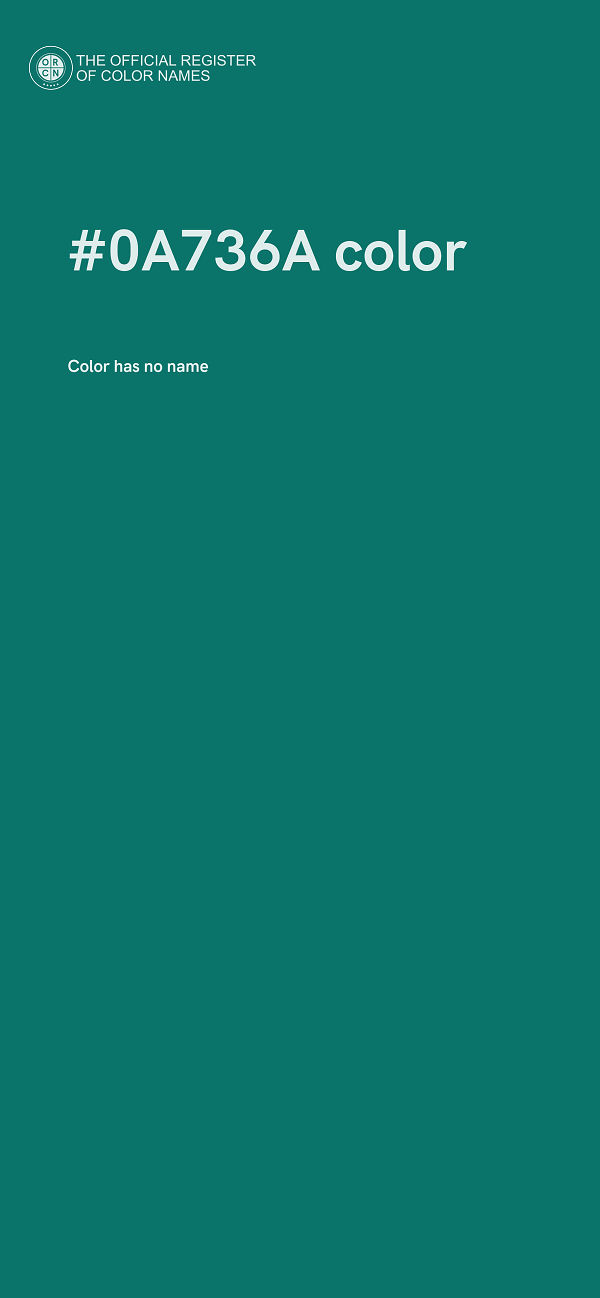 #0A736A color image