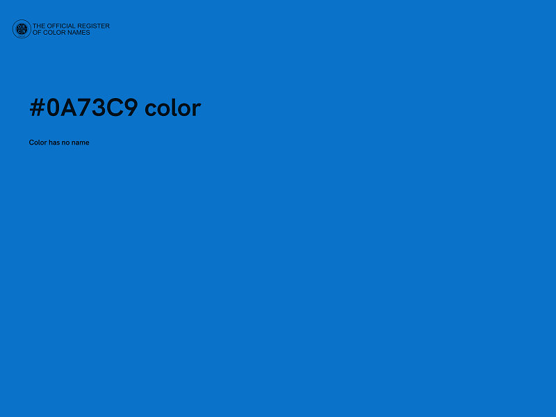 #0A73C9 color image
